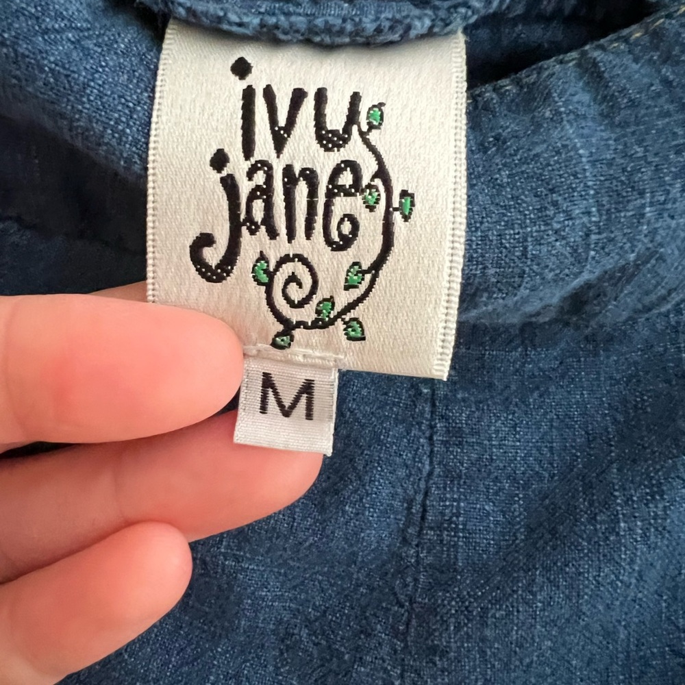 Wide Leg Denim Trousers by Ivy Jane